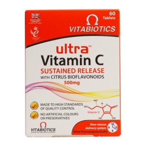 Vitabiotics Ultra Vitamin C Sustained Release with Citrus Bioflavonoids 500mg, 60caps