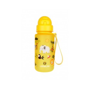 LittleLife Animal Bottle Παγουρίνο χρώμα κιτρινο 400ml