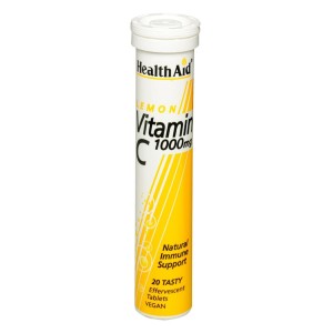 Health Aid Vitamin C 1000mg με Γεύση Λεμόνι, 20 eff.tabs