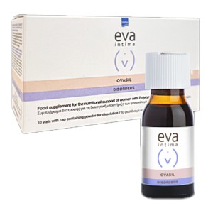 InterMed Eva Intima Ovasil Συμπλήρωμα διατροφής σε Πόσιμο Διάλυμα για την Υποστήριξη Γυναικών με Σύνδρομο Πολυκυστικών Ωοθηκών, 10τμχ