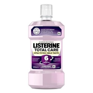 Listerine Total Care Clean Mint Mild Taste Στοματικό Διάλυμα  με Ήπια Γεύση, 500ml
