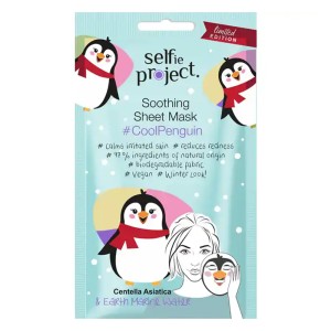  Selfie Project Soothing Sheet Mask #Cool Penguin Μάσκα Προσώπου, 1τμχ