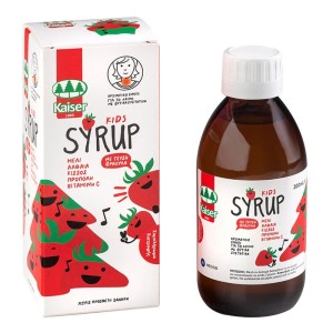 Kaiser Kids Syrup Strawberry Flavor Παιδικό Σιρόπι για τον Ερεθισμένο Λαιμό Γεύση Φράουλα, 200ml