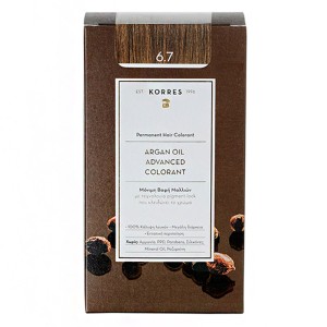 Korres Argan Oil Advanced Colorant 6.7 Κακάο Μόνιμη Βαφή Μαλλιών με Τεχνολογία Pigment Lock, 50ml