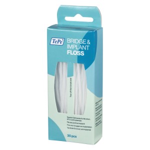 Tepe Bridge & Implant Floss Νήμα Καθαρισμού Γεφυρών & Εμφυτευμάτων, 30τμχ