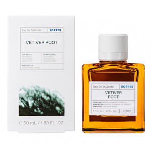 Korres Vetiver Root Eau de Toilette Άρωμα με Νότες Περγαμόντου & Πράσινου Τσαγιού, 50ml