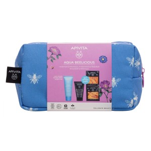 Apivita Σετ Ενυδάτωσης & Φρεσκάδας Aqua Beelicious Απαλή Κρέμα Ενυδάτωσης Πλούσιας Υφής 40ml + ΔΩΡΟ Μαύρο Gel Καθαρισμού για Πρόσωπο & Μάτια 50ml + ΔΩΡΟ Μάσκα Προσώπου Μέλι 16ml, 1σετ