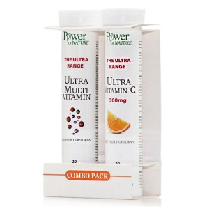 Power of Nature Promo Ultra Multi Vitamin, 20αναβρ.δισκία & Ultra Vitamin C 500mg, 20αναβ.δισκία