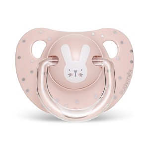 Suavinex Πιπίλα Σιλικόνης Ανατομική Rabbit Pink 0-6m