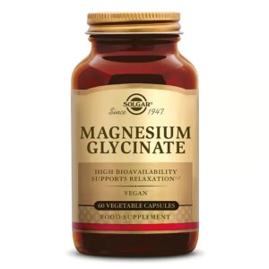 Solgar Magnesium Glycinate Συμπλήρωμα Διατροφής με Μαγνήσιο Γλυκινικό, 60κάψουλες