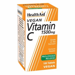 Health Aid Vitamin C 1500mg Βιταμίνη C Βραδείας Αποδέσμευσης, 100tabs 