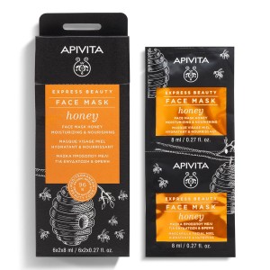 Apivita Express Beauty Face Mask Honey Μάσκα Προσώπου για Ενυδάτωση & Θρέψη με Μέλι, 16ml