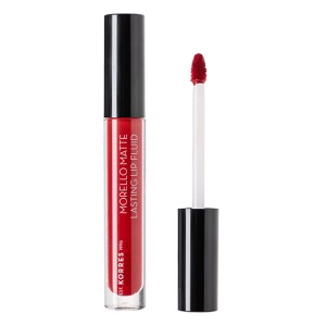 Korres Morello Matte Lasting Lip Fluid 59 Brick Red Υγρό Κραγιόν, 3.4 ml