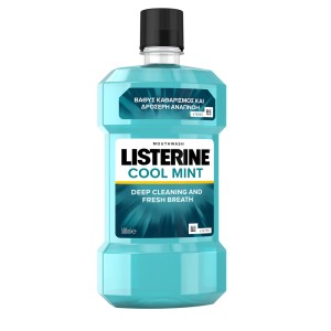 Listerine Cool Mint Στοματικό Διάλυμα Μέντα Καθημερινής Προστασίας,  500ml