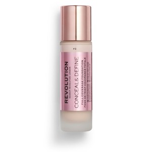 Revolution Conceal & Define Foundation Απόχρωση F3, 23ml