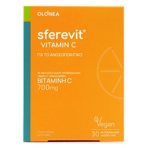 Olonea Sferevit Vitamin C Συμπλήρωμα Διατροφής με Βιταμίνη C για Ενίσχυση του Ανοσοποιητικού Συστήματος, 30φυτοκάψουλες