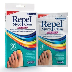 Uni-Pharma Repel Myco Clean Nail Patch Επίθεμα Υδρογέλης για Νύχια με Μυκητιασική Λοίμωξη, 28τμχ