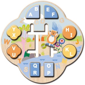 Oops My Alphabet Blocks Ξύλινο Παιχνίδι Εκμάθησης Αλφαβήτου 18m+, 1τμχ