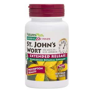 Natures Plus St Johns Wort 450 mg Συμπλήρωμα από Εκχύλισμα Βαλσαμόχορτου, 60tabs