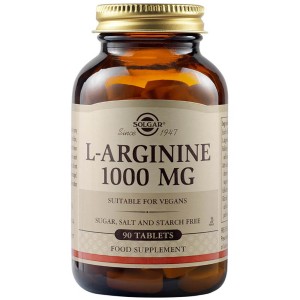 Solgar L-Arginine 1000mg Συμπλήρωμα Διατροφής με Αργινίνη, 90tabs