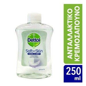 Dettol Αντιβακτηριδιακό Κρεμοσάπουνο με Γλυκερίνη για Ευαίσθητες Επιδερμίδες Ανταλλακτικό, 250ml