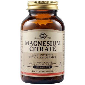 Solgar Magnesium Citrate 200mg, 120 ταμπλέτες