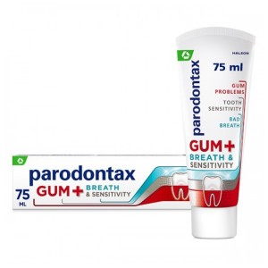 Parodontax Gum+Breath & Sensitivity Οδοντόκρεμα Για Ευαίσθητα Δόντια, 75ml 