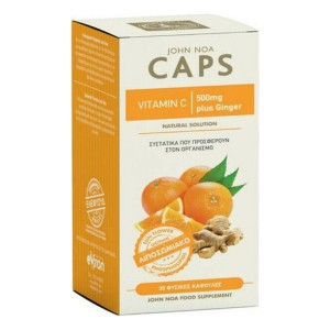 Eifron John Noa Συμπλήρωμα Διατροφής Vitamin C 500mg plus Ginger 10mg, 30caps