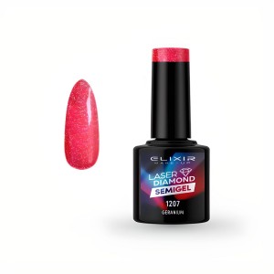 Elixir Make-up Semi Gel Ημιμόνιμο Επαγγελματικό Βερνίκι Νυχιών Νο1207 Geranium, 8ml