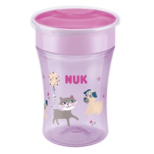 Nuk Evolution Magic Cup Εκπαιδευτικό Ποτηράκι 360° 8m+ Μωβ, 230ml
