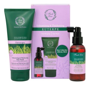 Fresh Line Σετ Προσφοράς Μαλλιών Euterpe Volumizing Root Lift Spray για Όγκο στην Ρίζα, 100ml & Σαμπουάν για Όγκο & Πυκνότητα, 200ml