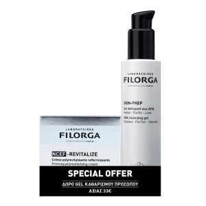 Filorga Promo NCEF-Revitalize Firming Polyrevitalizing  Αντιγηραντική Κρέμα 50ml & Δώρο Skin-Prep AHA Τζελ Καθαρισμού Προσώπου 150ml, 1σετ