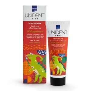Unident Kids Toothpaste Παιδική Οδοντόκρεμα 1450ppm Φθόριο με γεύση Φράουλα, 50ml