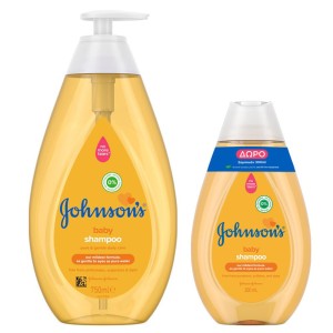 Johnsons Baby Shampoo Παιδικό Σαμπουάν, 750ml & Δώρο Επιπλέον Ποσότητα, 300ml