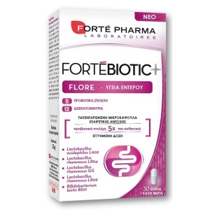 Forte Pharma Fortebiotic+ Flore Συμπλήρωμα Προβιοτικών, 30caps