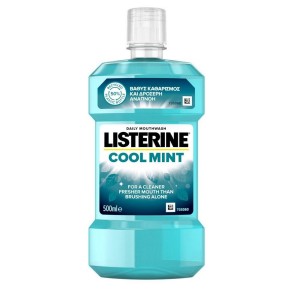 Listerine Cool Mint Στοματικό Διάλυμα για Βαθύ Καθαρισμό & Δροσερή Αναπνοή, 500ml