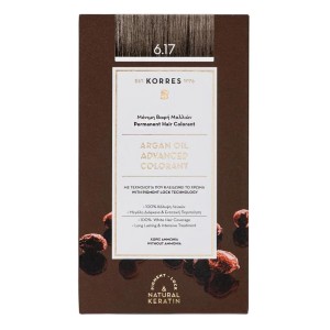 Korres Argan Oil Advanced Colorant 6.17 Ξανθό Σκούρο Μπεζ, 50ml