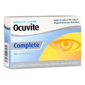 Bausch & Lomb Ocuvite Complete Συμπλήρωμα Διατροφής για την Καλή Υγεία & την Προστασία των Ματιών, 60softgels