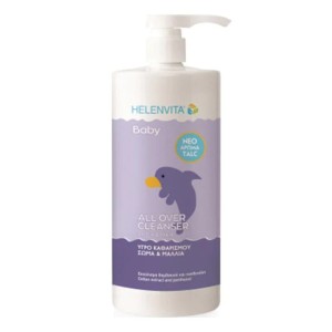 Helenvita Baby All Over Cleanser Σαμπουάν και Αφρόλουτρο για Βρέφη Άρωμα Talc, 1000ml