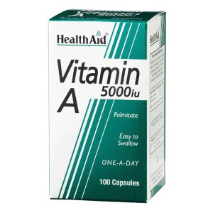 Health Aid Vitamin A 5000iu, 100 κάψουλες