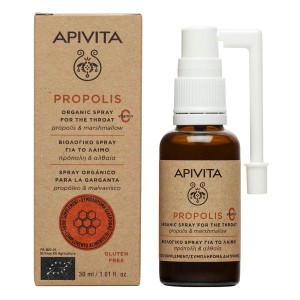 Apivita Propolis Organic Spray for the Throat Βιολογικό Spray για το Λαιμό - Συμπλήρωμα Διατροφής, 30ml