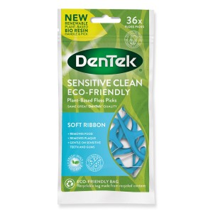 Dentek Eco Sensitive Floss Picks Μαλακό Οδοντικό Νήμα, 36τμχ