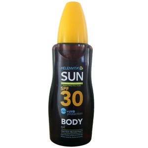 Helenvita Sun Body Oil Αδιάβροχο Αντηλιακό Λάδι SPF30, 200ml