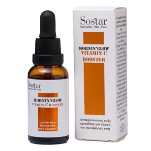 Sostar Mornin Glow Vitamin C Booster Serum Αντιοξειδωτικός Ορός Προσώπου για Άμεση Λάμψη & Ομοιόμορφη Όψη, 30ml