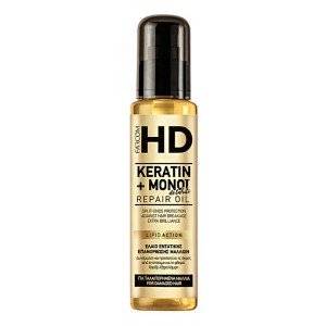 Farcom Keratin Monoi De Tahiti Λάδι Μαλλιών για Επανόρθωση με Κερατίνη, 100ml