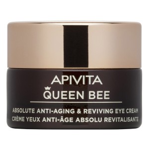 Apivita Queen Bee Absolute Anti-Aging Reviving Κρέμα Ματιών Απόλυτης Αντιγήρανσης & Αναζωογόνησης με Βασιλικό Πολτό Πλούσιας Υφης,15ml