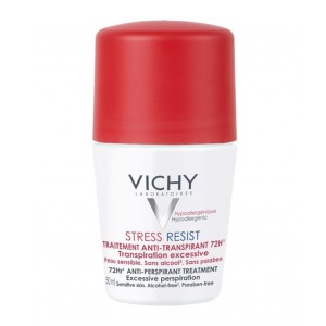 Vichy Deodorant 72h Stress Resist Roll-on Κατά της Εφίδρωσης για 72 Ώρες, 50ml