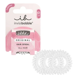 Invisibobble Original Crystal Clear Λαστιχάκι Μαλλίων, 3τμχ