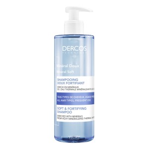 Vichy Dercos Mineral Shampoo Σαμπουάν Καθημερινής Χρήσης Κατάλληλο για Όλη την Οικογένεια, 400ml