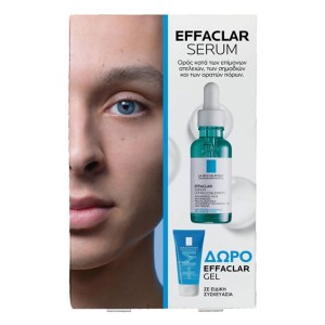 La Roche-Posay Πακέτο Περιποίησης Προσώπου Effaclar Serum Ultra Concentrated Ορός Κατά των Επίμονων Ατελειών, 30ml & Δώρο Effaclar Gel Καθαρισμού Προσώπου, 50ml, 1σετ